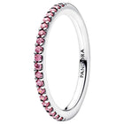 Sparkling Pink Band Ring