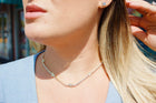 Pavé Butterfly Charm Tennis Choker Necklace