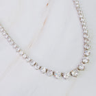 Royal Graduated CZ Tennis Necklace – Gold-Plated
