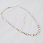 Royal Graduated CZ Tennis Necklace – Gold-Plated