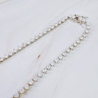Royal Graduated CZ Tennis Necklace – Gold-Plated