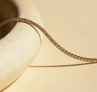 Dainty CZ Tennis Choker – Gold or Silver Tone