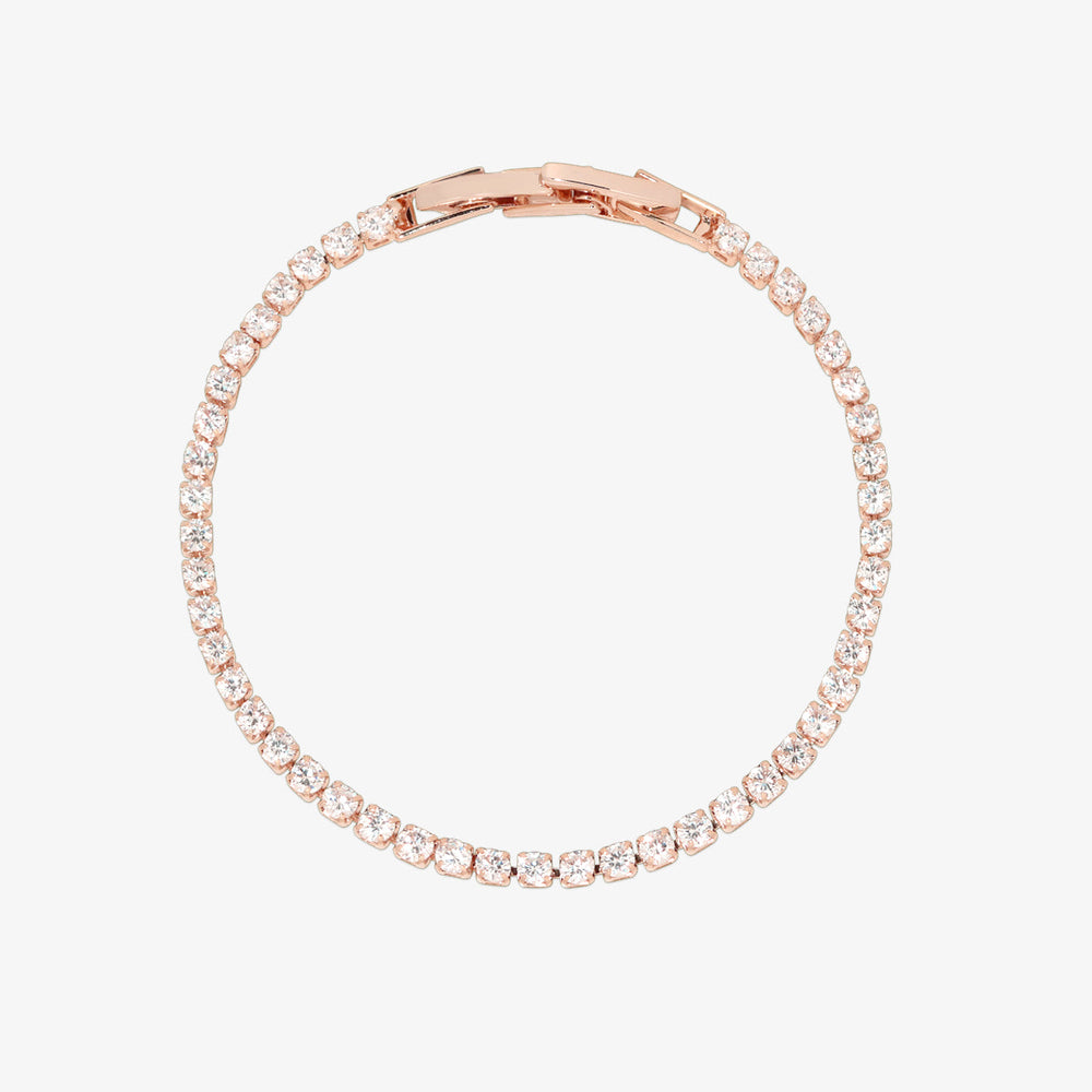 18K Gold-Plated Tennis Bracelet with Colorful Stones