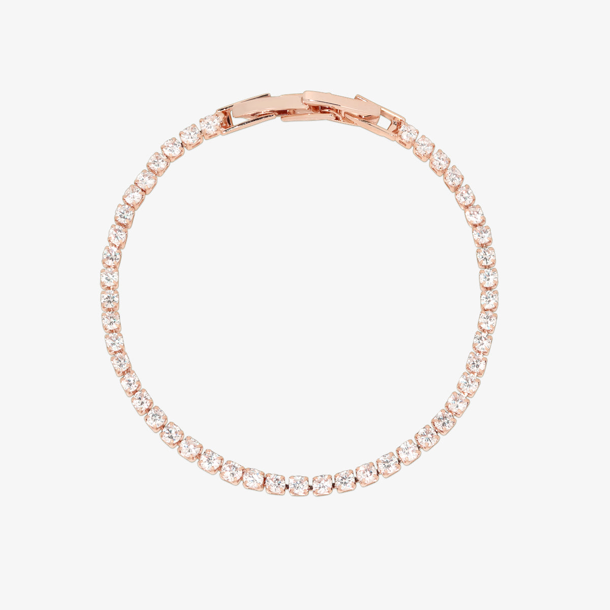 18K Gold-Plated Tennis Bracelet with Colorful Stones